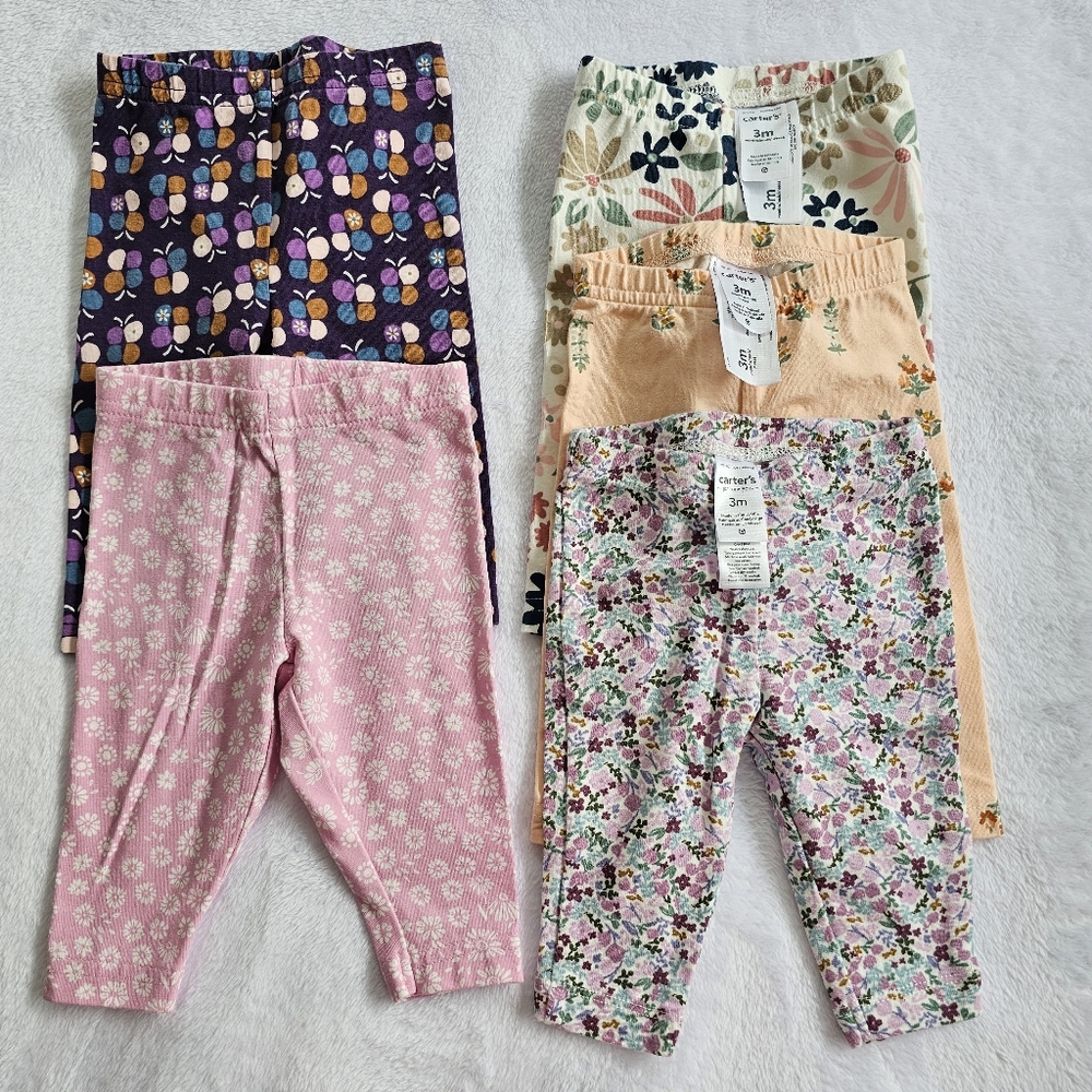 Carter's baby girl 3 Months old leggings